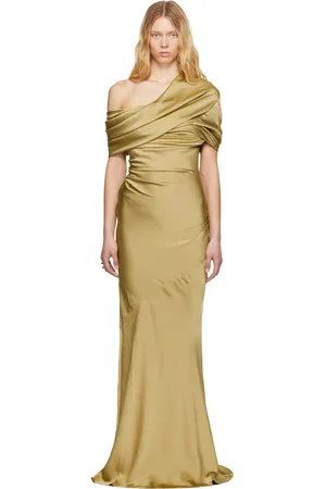Entire Studios Green Sleeveless Bound Maxi Dress