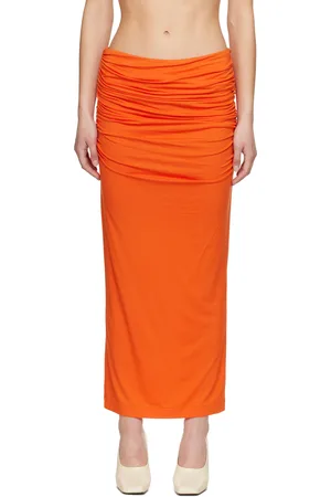 Entire Studios Orange Surge Maxi Skirt