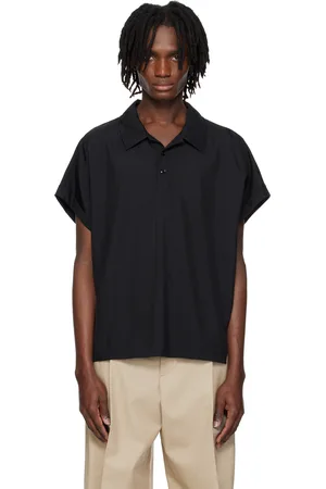 Recto Black Dolman Sleeve Polo