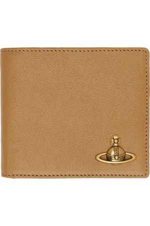 Vivienne Westwood Tan Lambskin Man. Billfold Wallet