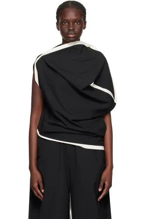 Issey Miyake Black Assembled Top