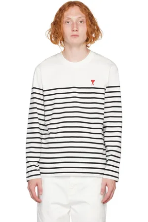 Ami White Ami de Cœur Long Sleeve T-Shirt