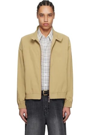 Carter Young Beige Western Harrington Jacket