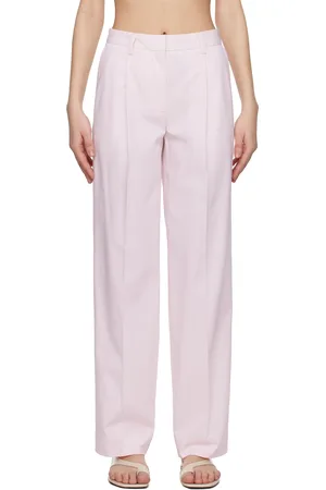 Totême Pink Slanted Pocket Trousers
