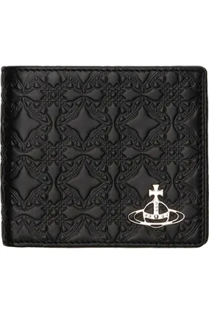 Vivienne Westwood Black Lambskin Man. Billfold Wallet