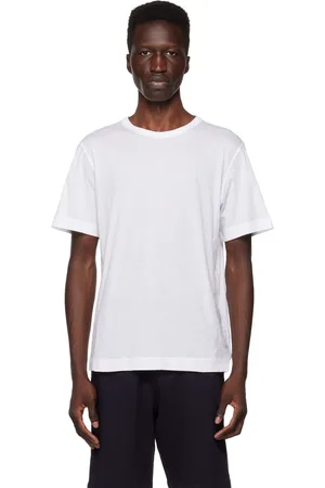 DRIES VAN NOTEN White Overlock Stitch T-Shirt