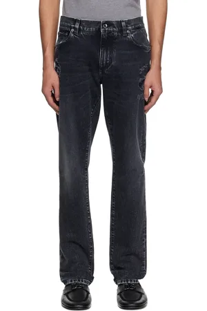 Dolce & Gabbana Black Distressed Jeans