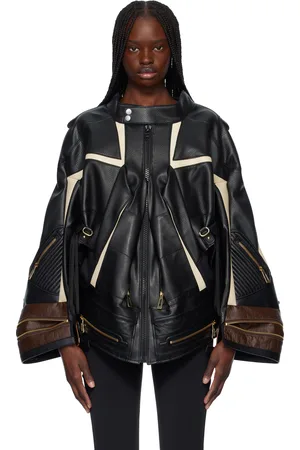 JUNYA WATANABE Black Komine Protector Faux-Leather Jacket