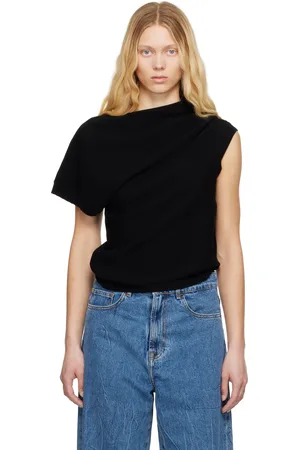 Rohe Black Deconstructed Knitted T-shirt