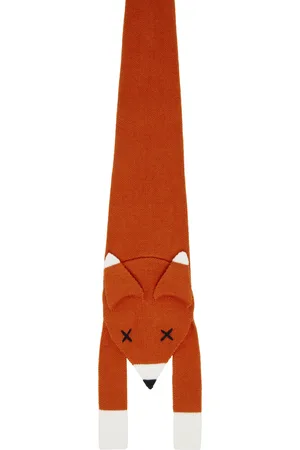 Charles Jeffrey Loverboy Orange Animal Fox Tie