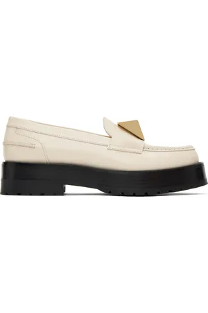VALENTINO GARAVANI Off-White One Stud Loafers