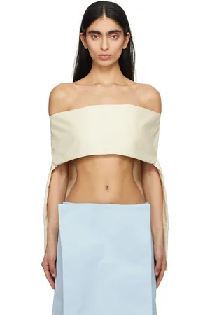 LII Beige T-Shirt Wrap Blouse