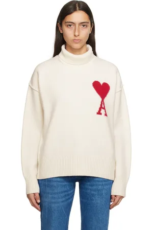 Ami White Ami de Cœur Sweater