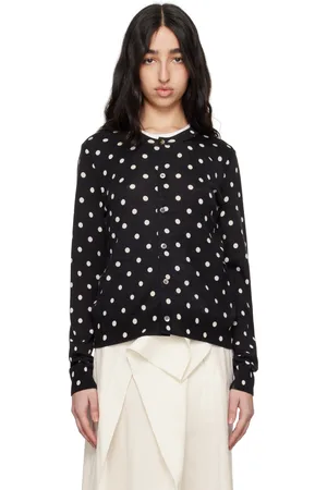Comme des Garçons Polka Dots Pattern Print Cardigan