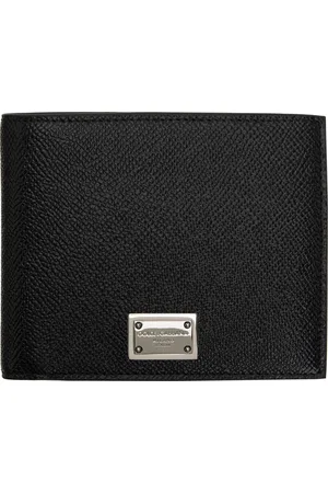 Dolce & Gabbana Black Calfskin Coin Pocket Wallet