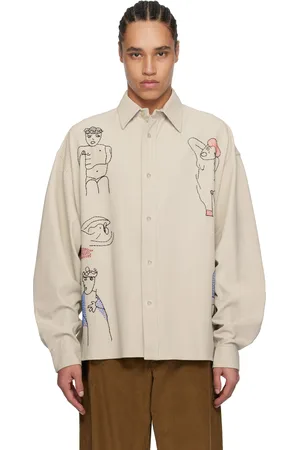 Glass Cypress Off-White Oversized 5 Figure Shirt