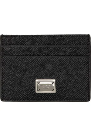 Dolce & Gabbana Black Dauphine Calfskin Card Holder