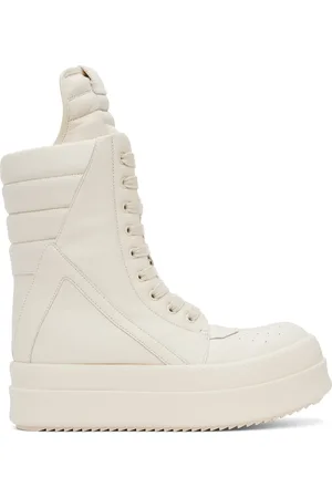 Rick Owens Off-White Hollywood Mega Geobasket Sneakers