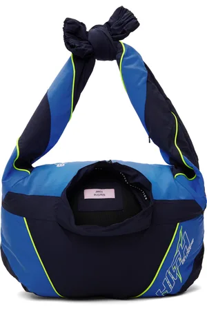 MARTINE ROSE Blue & Navy Track Jacket Tote
