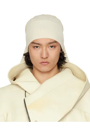 Rick Owens Off-White Hollywood Stretch Cupro Jersey Wig Hat