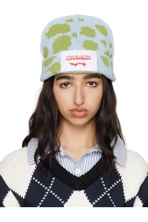 Charles Jeffrey Loverboy Blue & Green Loverboy Beanie