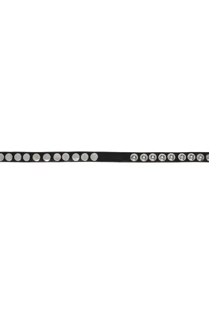 Dsquared2 Black Allover Studs Snap Button Belt
