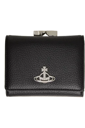 Vivienne Westwood Black Small Frame Wallet