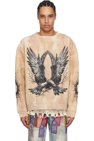Who Decides War Beige Soaring Window Crewneck Sweatshirt