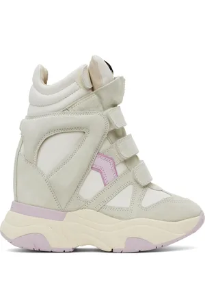 Isabel Marant Gray & White Balskee Sneakers