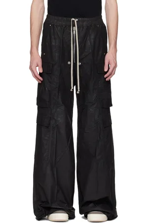 Rick Owens Black Hollywood Double Cargo Jumbo Belas Pants