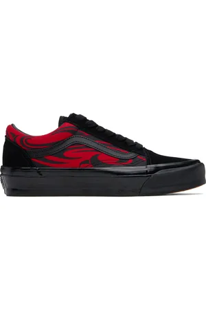 Vans Black & Red Premium Old Skool Sneakers