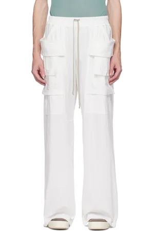 Rick Owens Off-White Hollywood Creatch Wide Cargo Pants