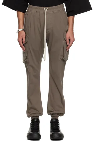 Rick Owens Gray Hollywood Mastodon Cut Cargo Pants