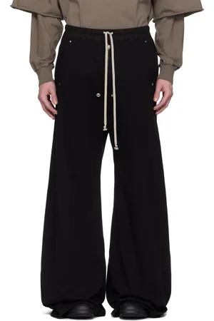 Rick Owens Black Hollywood Geth Belas Sweatpants