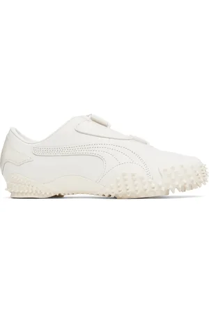 PUMA White Mostro Leather Sneakers