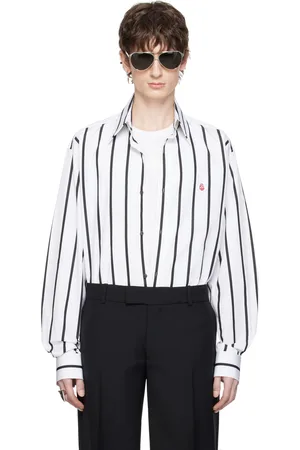 Alexander McQueen White & Black Bold Stripe Shirt
