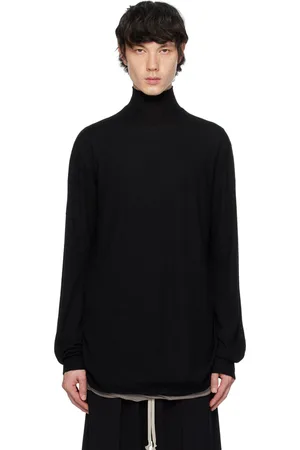 Rick Owens Black Oversized Turtleneck