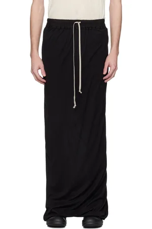 Rick Owens Black Hollywood Pull On Pillar Skirt