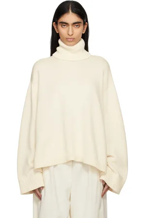 The Frankie Shop Off-White Rhea Trapeze Turtleneck