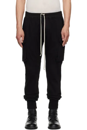 Rick Owens Black Hollywood Mastodon Cut Cargo Pants