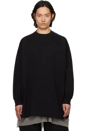 Rick Owens Black Hollywood Tommy LS Sweatshirt