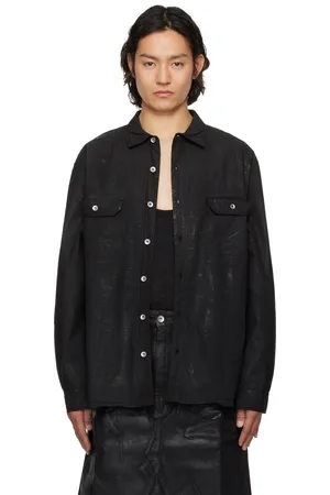 Rick Owens Black Hollywood Jumbo Overshirt