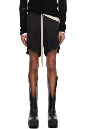 Rick Owens Black Hollywood Boxers Shorts