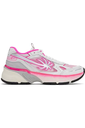 Palm Angels White & Pink PA 4 Fluo Sneakers