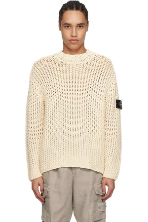 Stone Island Off-White & Red UV-Reactive Sweater