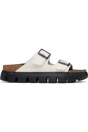 Birkenstock Off-White Narrow Arizona Chunky Sandals