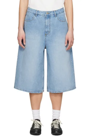 Ader Error Blue Sig; TRS Tag 01 Denim Shorts