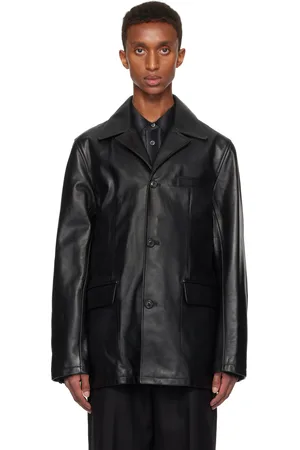OUR LEGACY Black Alley Leather Jacket