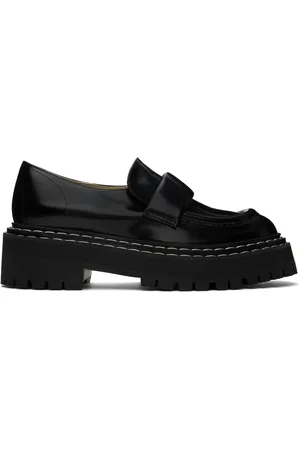 Proenza Schouler Black Lug Sole Loafers
