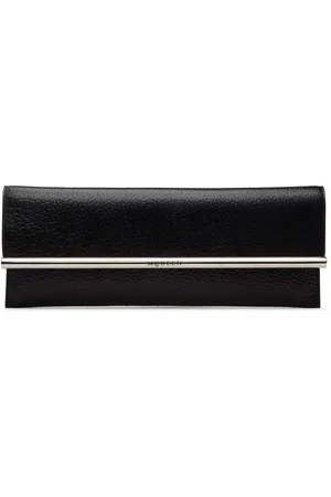 Alexander McQueen Black Cross-B Long Clutch